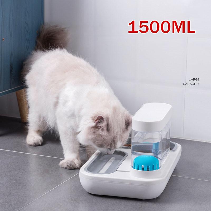 Автоматическая кормушка для домашних животных большой емкости 1,5 л, миски для кормления кошек и собак, автоматический поилка для котят, поилка для щенков, товары для домашних животных