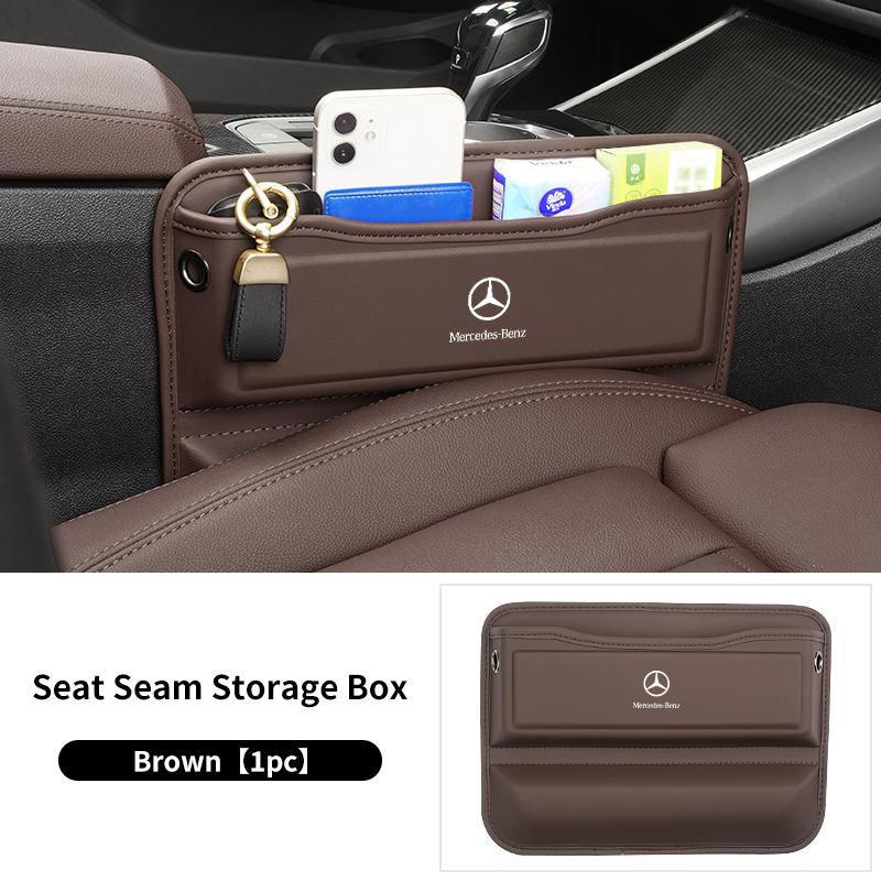 CET1 2025 Hot For Benz Car Seat Multifunctional Gap Case Seat Phone Key Storage Box For Mercedes Benz W211 W124 W176 W177 C180 C200 C
