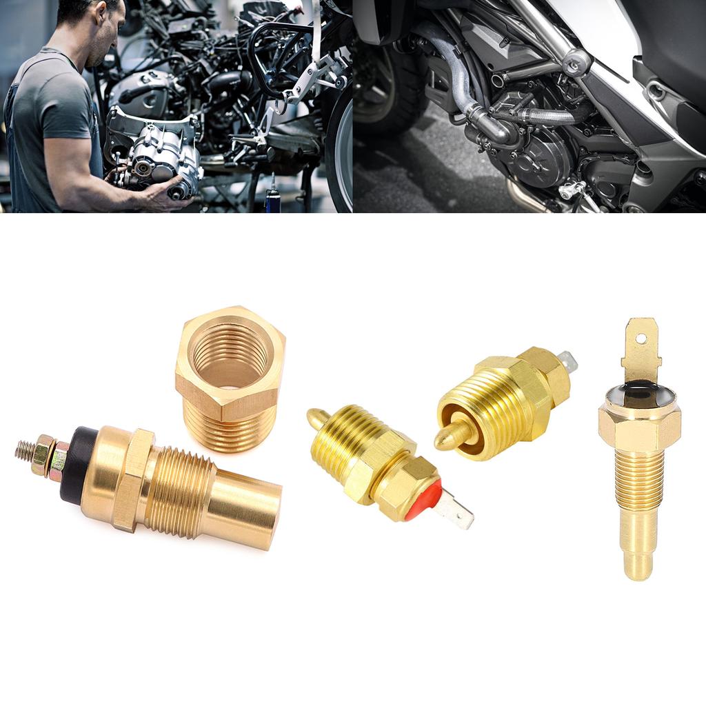 Electric Radiator Coolant Fan Water Temperature Thermostat Switch Temp Sensor Compatible For Quad Motorcycle Accessories