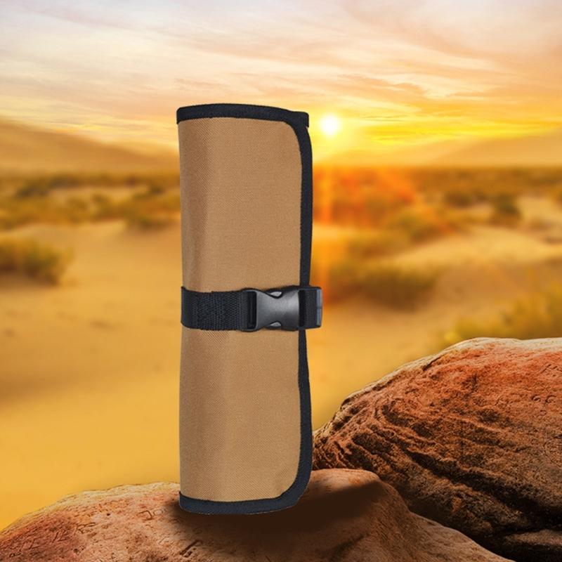 Многокарманная складная сумка для хранения инструментов с надежными ремнями, сумка-скрутка для инструментов для грузовика, для гаечных ключей, молотка и походного снаряжения