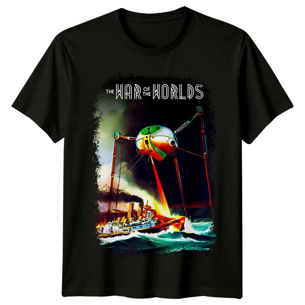 The War of the Worlds 1953 Movie T Shirt Womens Unisex Cotton Tee Casual Summer Oversized Humor Short Sleeve Streetwear Top