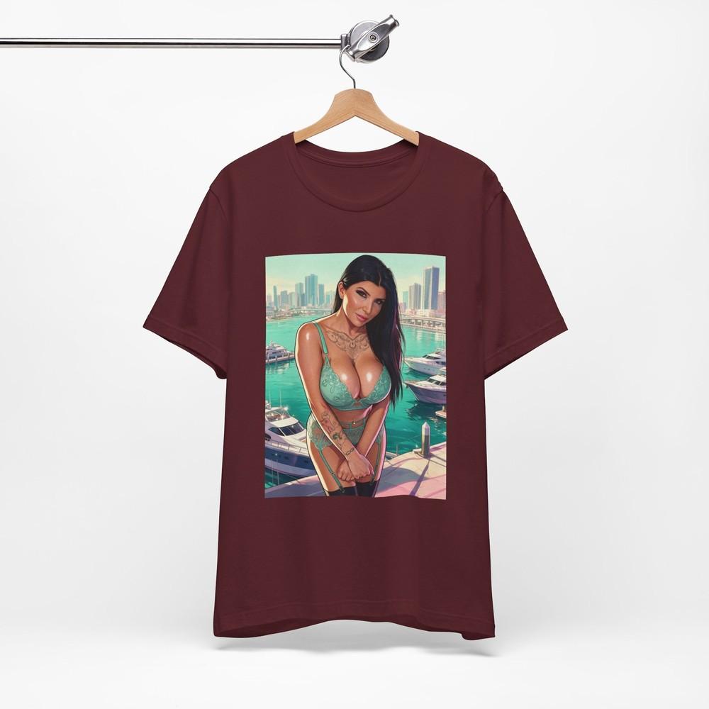 Romi Rain Bikini Pinup T-Shirt | Graphic Streetwear Print Tee