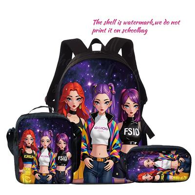 K-Pop Охотник Волшебные Девочки Новый Детский Рюкзак DIY Настраиваемый Унисекс Студенческая Сумка Детский Сад Двойные Плечи Милый Мультяшный