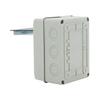 Fielect Circuit Breaker Box 5 Ways Distribution Protection Box ABS Plastic Transparent Cover Waterproof Distribution Box IP65, for Indoor Wall