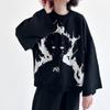 New Trend Autumn and Winter Loose Fitting Pullover Hip-hop Style with Inner and Outer Knit Sweater