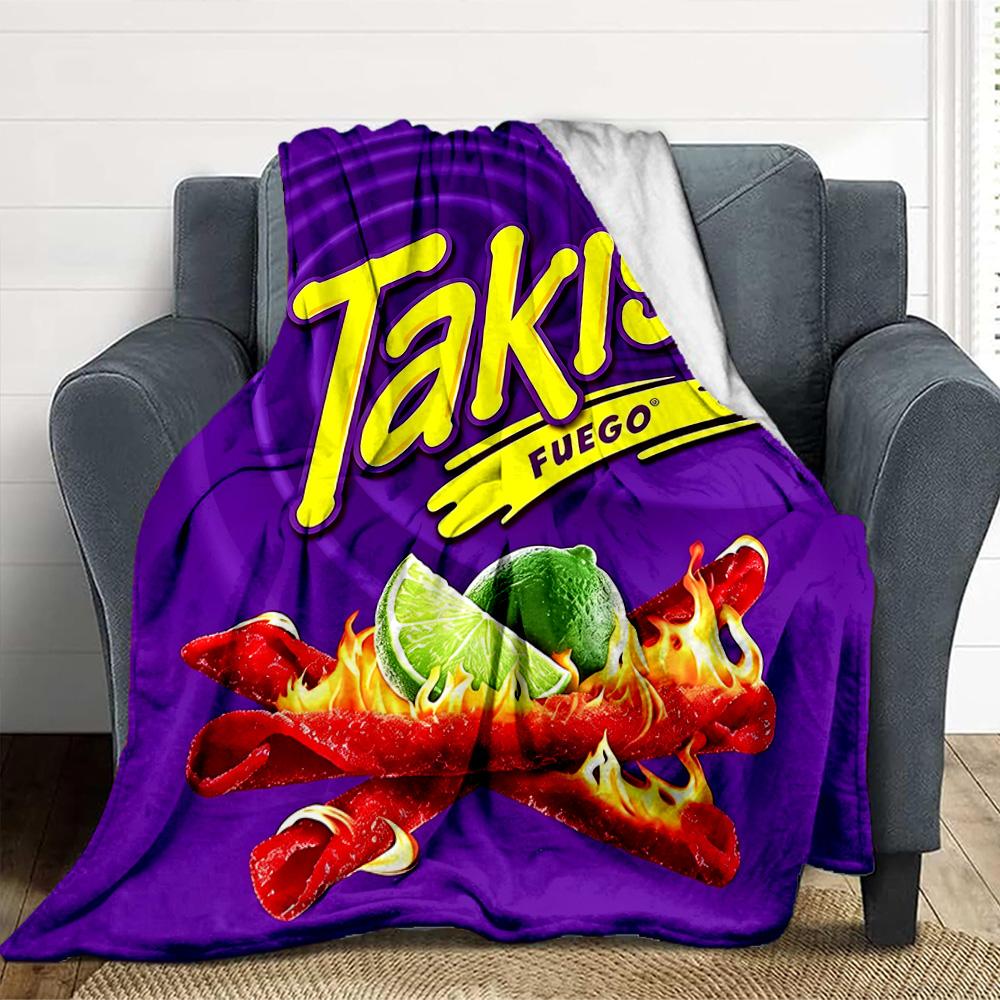 Takis Fuego Flannel Blanket Throw Blanket Soft Warm Sofa Bed Camping home Decor Unique Christmas Gift C926314