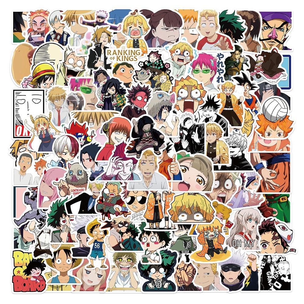 100 штук японских аниме-стикеров с граффити Hunter X Hunter Haikyuu Demon Slayer И многое другое!