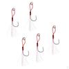 5Pcs Assist Hooks Metal Jigging Saltwater Fishing Hook with Strong PE Line
