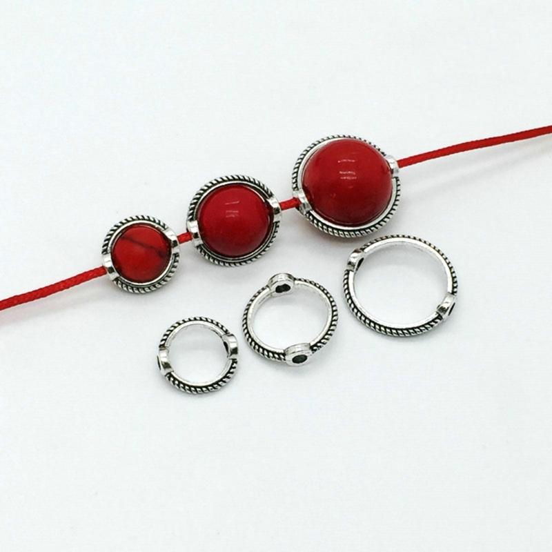 30 шт., кольцо, бусины, подвеска-подвеска, бусины-разделители, соединительная подвеска для изготовления ювелирных изделий, шапки из бисера, поделки своими руками