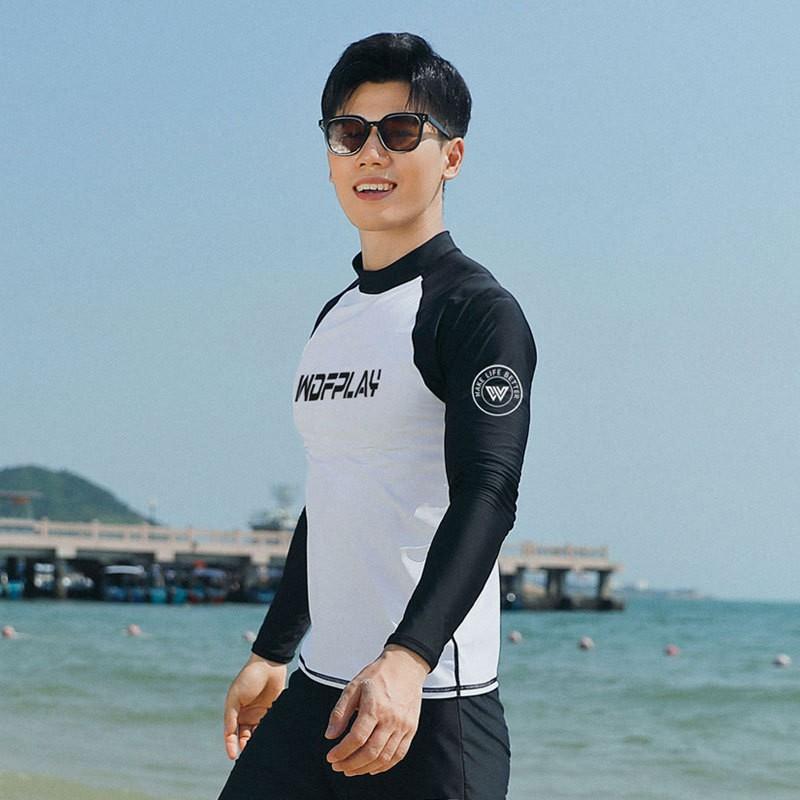 Quick-Dry UV Protection Rash Guard Set Men Women Long Sleeve Swimwear Surfing Diving Suit With Zipper