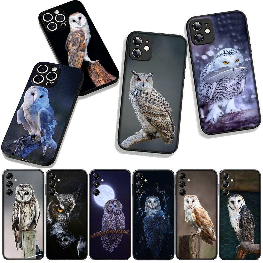 Чехол для Apple iPhone 16 15 14 Plus 13 12 Mini 17 Pro Max + ProMax 16E Air 16+ 15+ Coque Чехол для телефона Птица Сова Милый