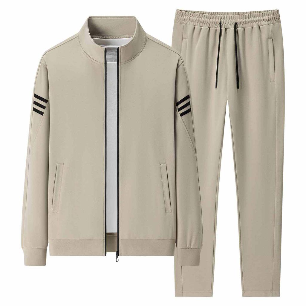 Осенне-зимний повседневный кардиган-свитшот, мужской свободный спортивный повседневный комплект: куртка и длинные брюки