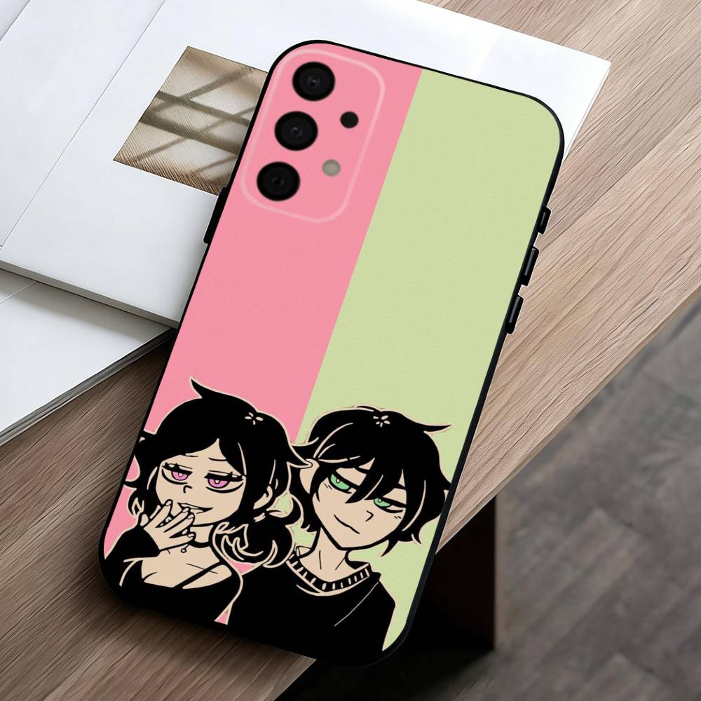 Чехол для телефона T-The Coffin Of A-Andy And L-Leyley для Samsung Galaxy A73, A72, A71, A70, A53, A52, A51, Других Мягкая Черная Крышка