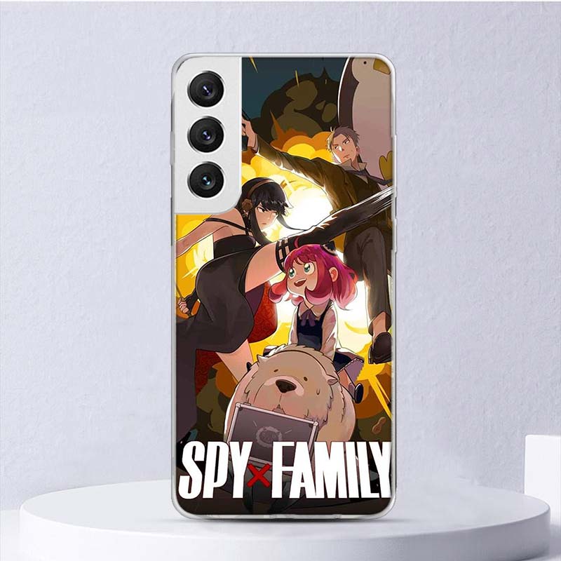 Аниме SPY×FAMILY Мягкий чехол для Samsung Galaxy S22 S21 Ultra S20 FE S10 Plus Чехол для телефона S9 S8 + S10E S7 Edge S6 Funda Coque
