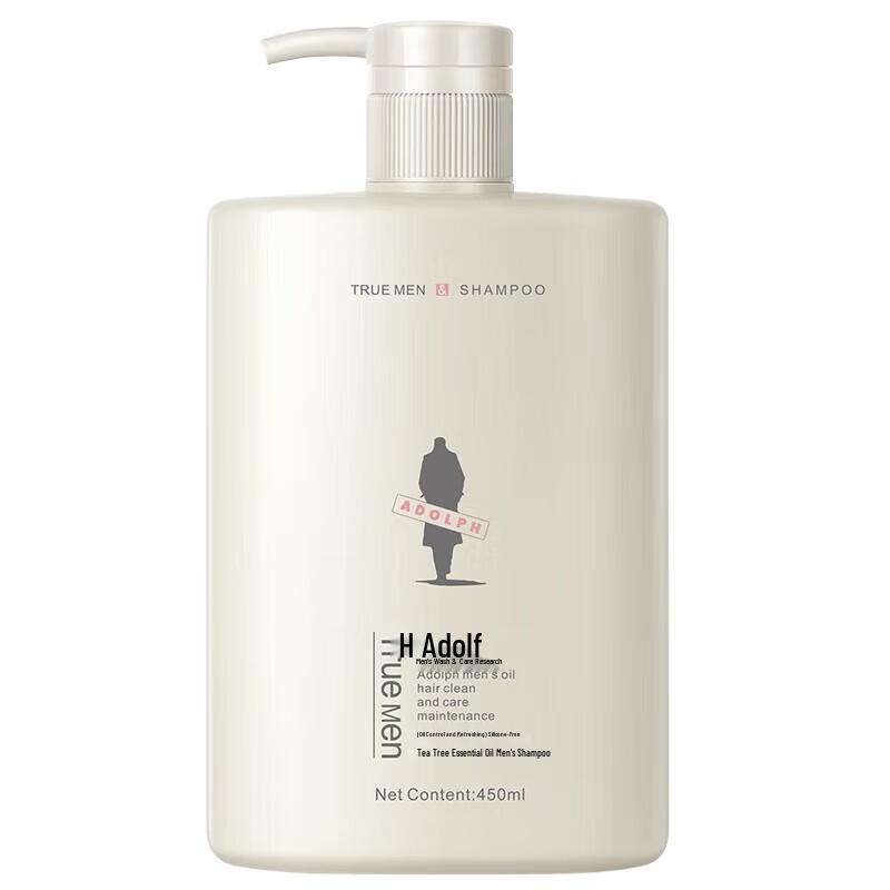 Adolph Tea Tree Essential Oil Men's Oil Control Shampoo 450ml