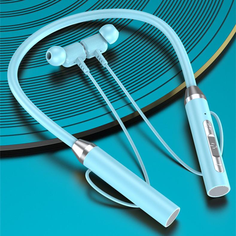 Sport Bluetooth Wireless Headset Hanging Neck Sports Binaural In-Ear Headset Neck Hanging Type Super Long Standby Life Headphone