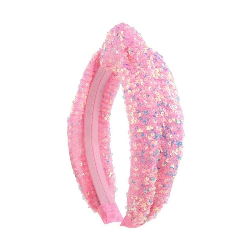 Cute Sequin Knot Headband Sweet Wash Face Hair Bands Hair Hoop Women Girls Hair Accessories