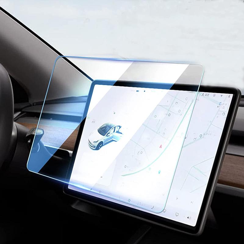 15-дюймовая защитная пленка для сенсорного экрана для Tesla Model 3 Y, центральный экран управления, стеклянная пленка, закаленное стекло, защита от отпечатков пальцев