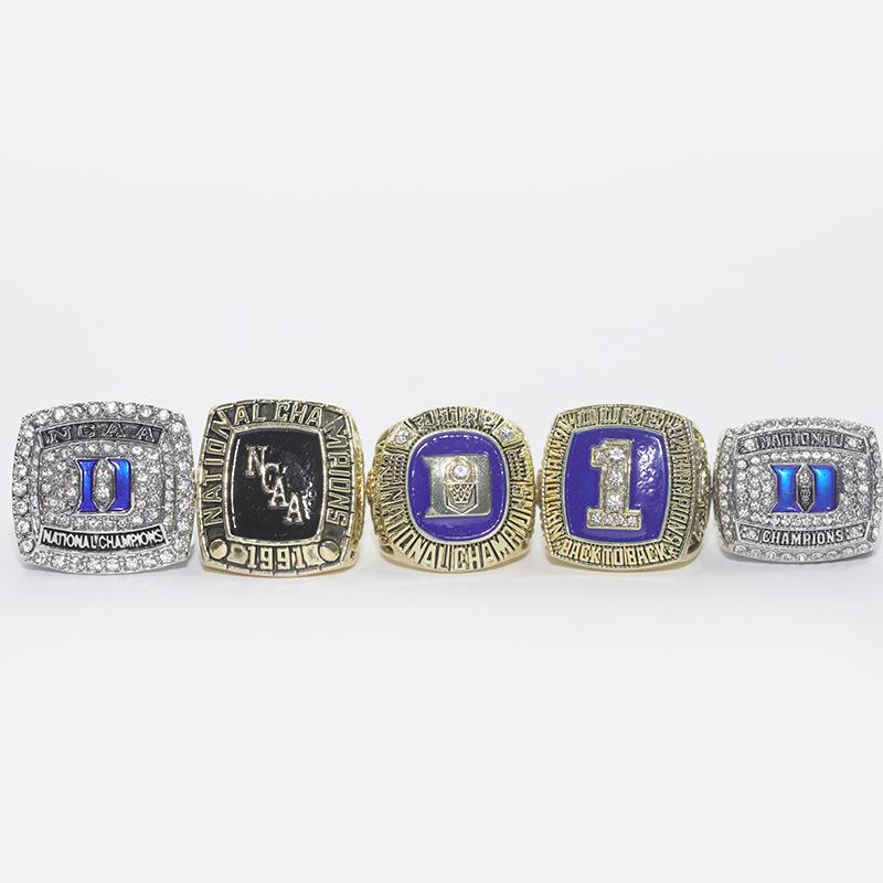 Набор чемпионских колец Duke Blue Devils по баскетболу NCAA 5 раз