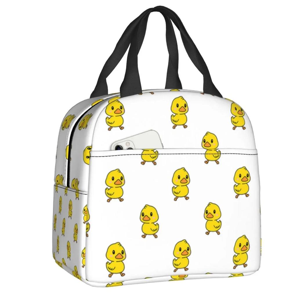 Классический мультяшный резиновый утенок термоизолированный ланч-бокс женский портативный ланч-бокс для работы школы путешествия хранения продуктов сумки-тоут