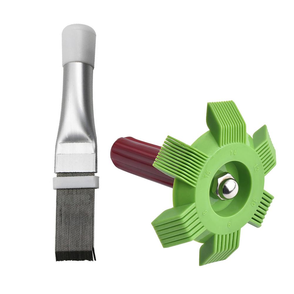 Portable Air Conditioning Fin Comb Radiator Condenser Cleaning Brush Refrigeration Repair Tool Home Kitchen Cleaning Accessories