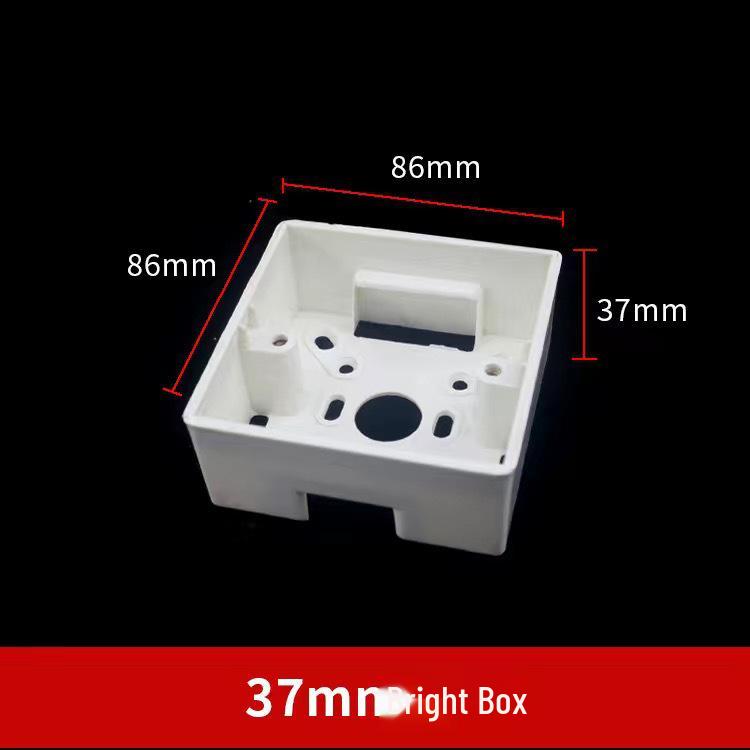 Двухсекционная огнестойкая монтажная распределительная коробка PVC86 для настенных выключателей и розеток.
