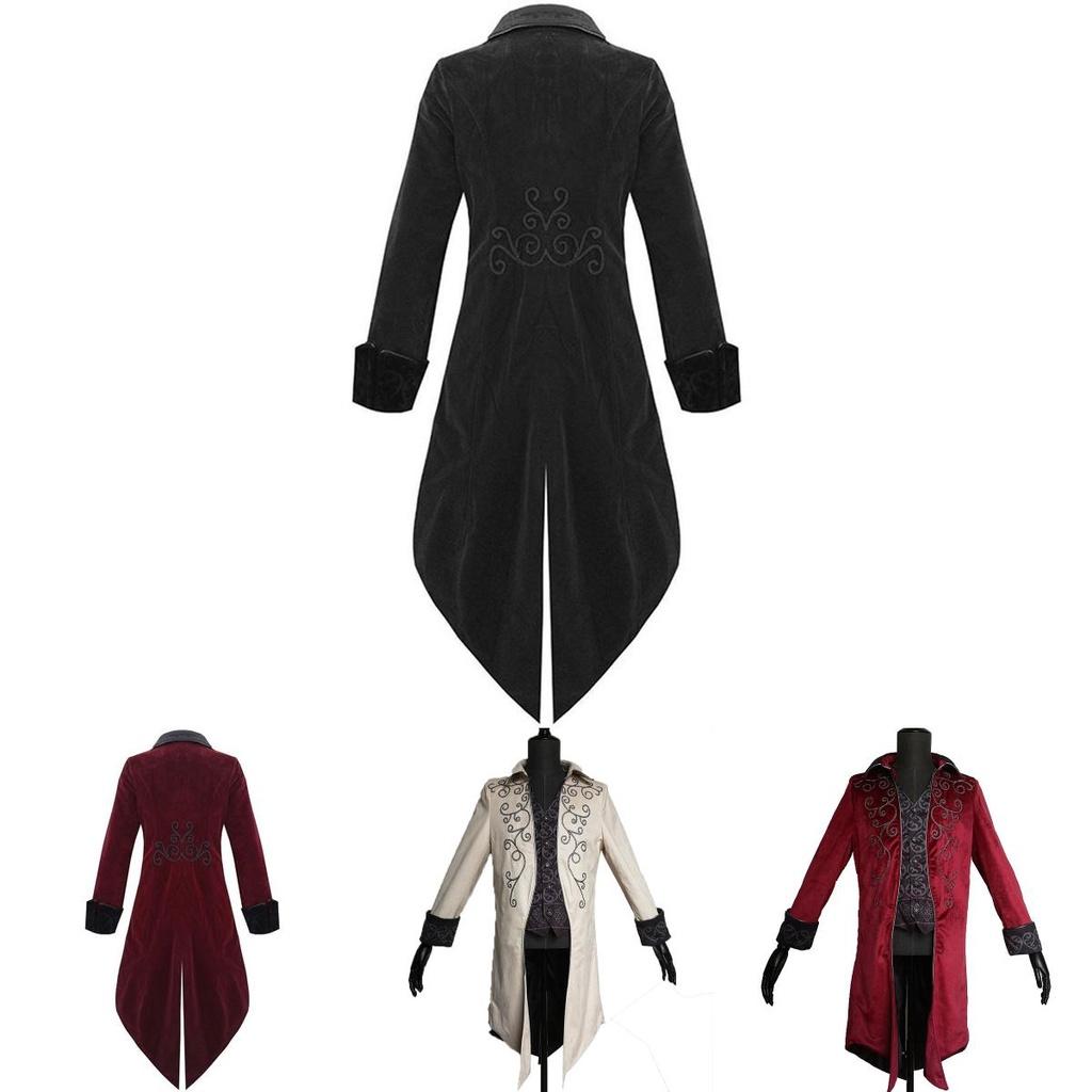 Потрясающий винтажный мужской фрак с V-образным вырезом для уникальных нарядов