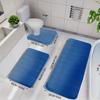 3pcs Soft and Absorbent Memory Foam Bath Mat - Non-Slip, Machine Washable Rug for Shower, Bathroom, Kitchen, and Bedroom