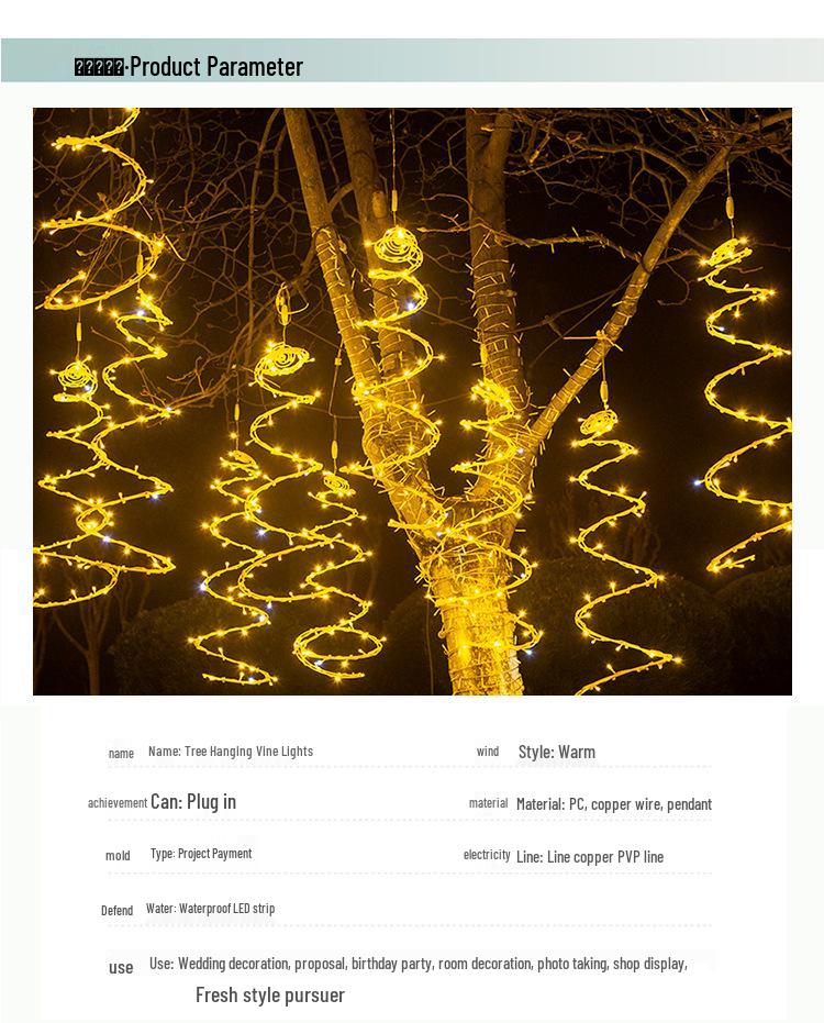 Светодиодные солнечные ротанговые гирлянды для украшения открытого двора и ландшафта