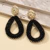 INKDEW Big Water Drop Shape Drop Earrings For Women Colorful Beads Handmade Threading Crystal Long Earrings Jewelry Gift EA144