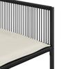 vidaXL 13 piece Outdoor Dining Set with Cushions Black Poly Rattan