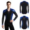 Sparkly Metallic Patchwork V Neck Bodysuit for Men Mesh Long Sleeve Rhinestone Leotard for Latin Ballet Figure Skating Gymnastics Training