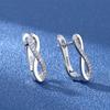 Серьги-гвоздики из серебра 925 пробы, женская мода, милые, крошечные, с прозрачным кристаллом и фианитом, подарок для девочек, подростков, женщин, новые