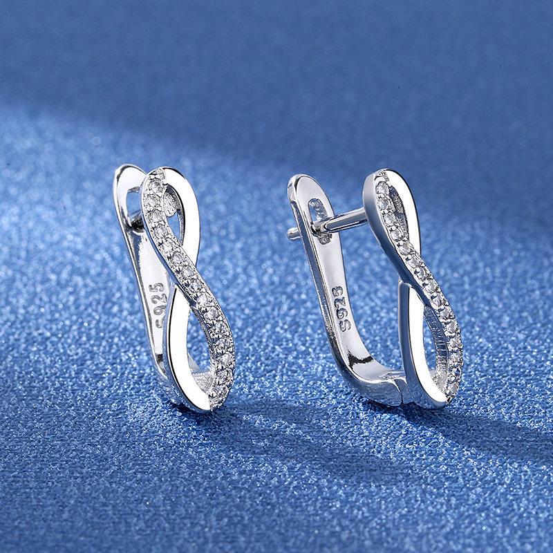 Серьги-гвоздики из серебра 925 пробы, женская мода, милые, крошечные, с прозрачным кристаллом и фианитом, подарок для девочек, подростков, женщин, новые