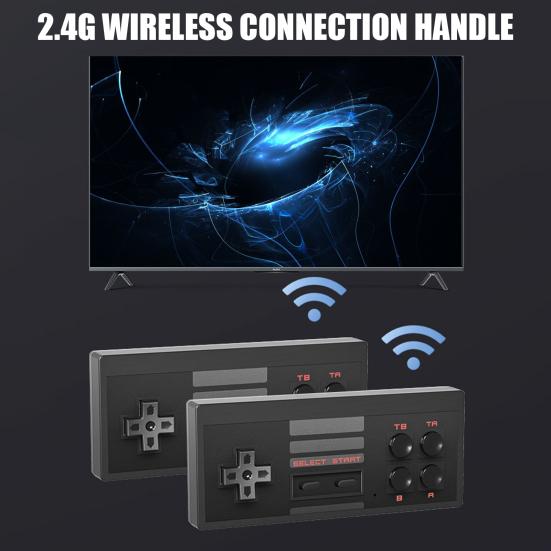 Детская игровая консоль в стиле ретро, компактный дизайн, портативный AV-выход, классическая мини-ручная игровая консоль с 2 контроллерами