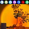 USB LED NightLights Rainbow Neon Sunset Lamp Projector Photography Wall Atmosphere 7 Color for Bedroom Decoration Light Gift