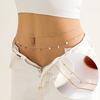 Waist Chain Double Layers Full Luster Dress-up Belly Belt Waist Chain Accessories