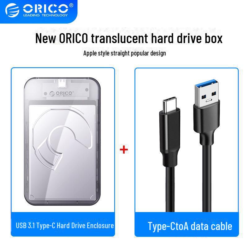 Orico 2.5" USB-C External SSD/HDD Enclosure with SATA Compatibility