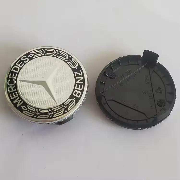 4Pcs 75mm Brabus Logo Car Emblem Wheel Center Hub Cap Accessories AMG Apple For Mercedes Benz W204 GLA GLC CLA W205 W203 W206