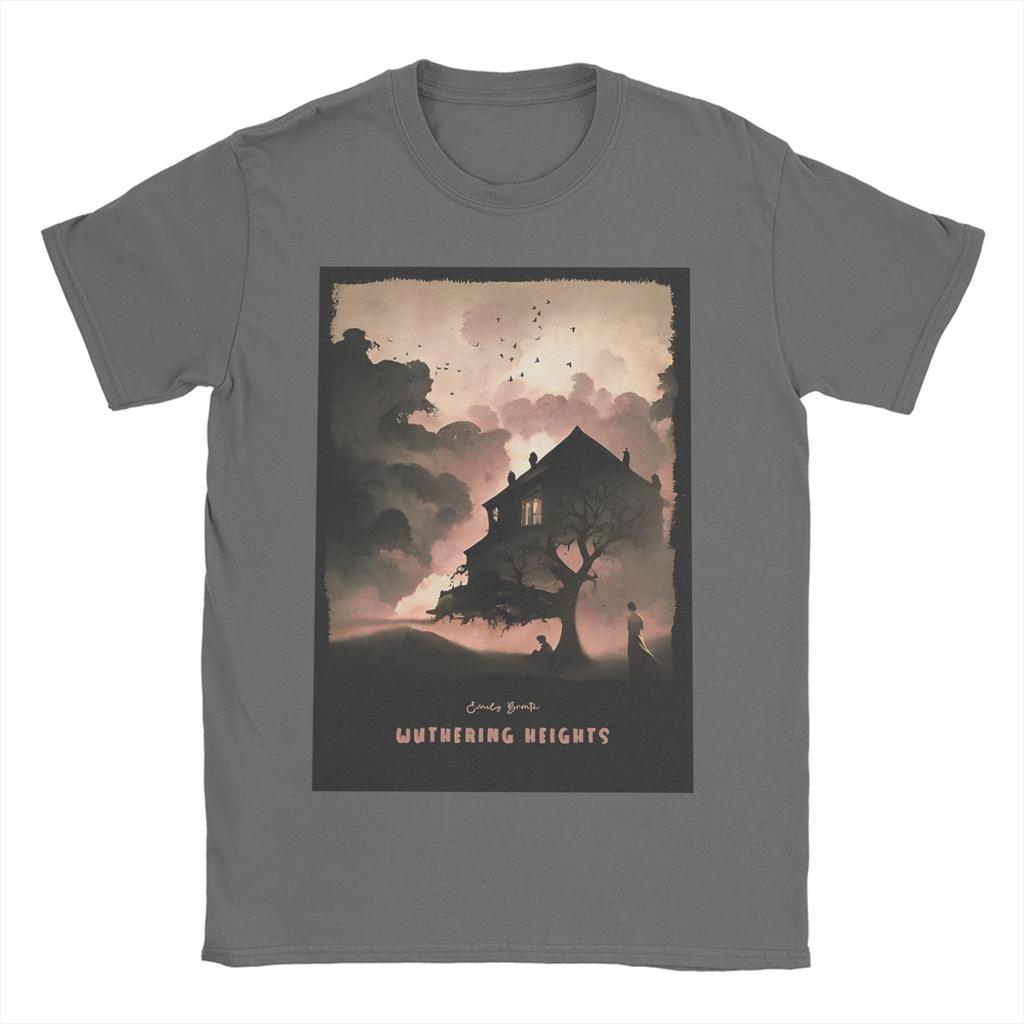 Wuthering Heights Pure Cotton TShirt For Mens Summer Funny TShirts O Neck Hipster Tees Oversized Design Clothing