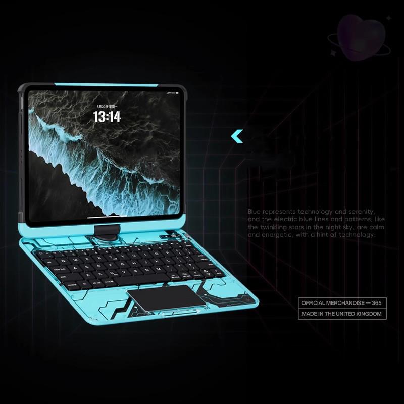 Для iPad 11-го поколения A16 Air 11 дюймов M3 M2 10-го поколения A2696 A2757 Air 7 6 5 4 10.2 9-го 8-го 7-го Pro 11 Жесткий чехол-клавиатура с тачпадом
