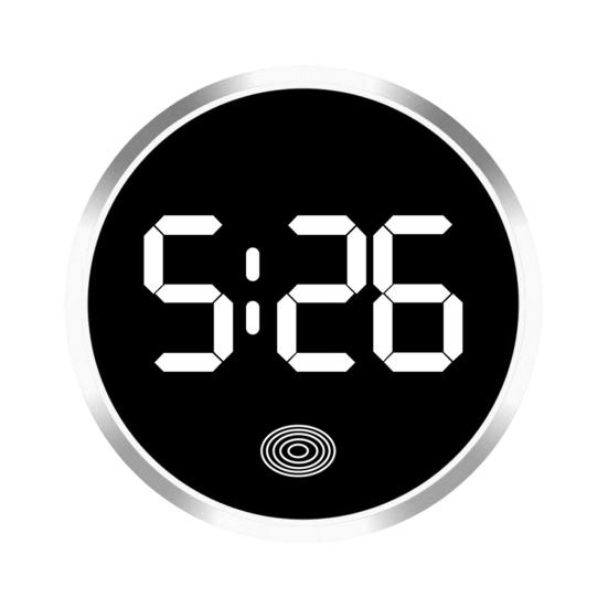 Автомобильные цифровые часы на приборной панели, автомобильные часы со светодиодным дисплеем времени, сенсорные часы для автомобиля, наклейка на часы для приборной панели автомобиля