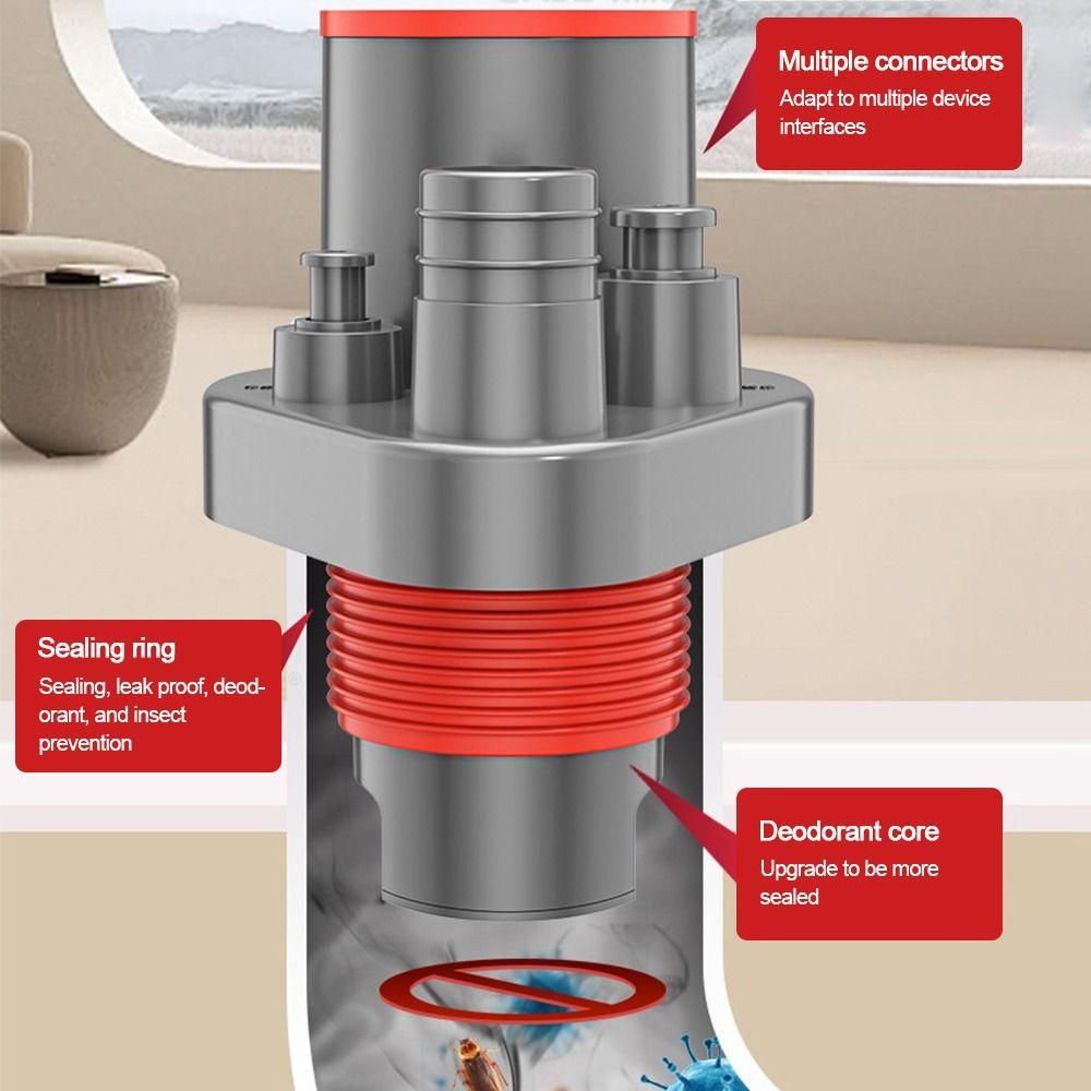 Адаптер сливной трубы для раковины 5 в 1, разъем для водопроводной трубы для посудомоечной машины, дренажные принадлежности для стиральной машины