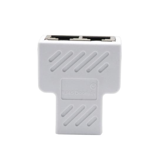 1 To 2 Ports CAT5/6/7 RJ45 Dual Female Splitter LAN Network Internet Adapter