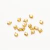 20 шт. Латунные мини-подвески в форме сердца, покрытые золотом 14K 18K, для изготовления ювелирных изделий, ручной работы, DIY, подвески для сережек, фурнитура, компоненты