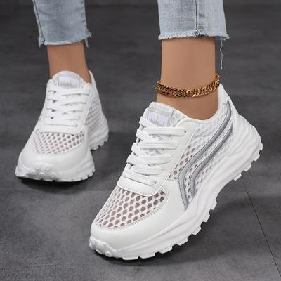 Женская обувь Летняя обувь с отверстиями Сетчатая дышащая легкая нескользящая спортивная обувь