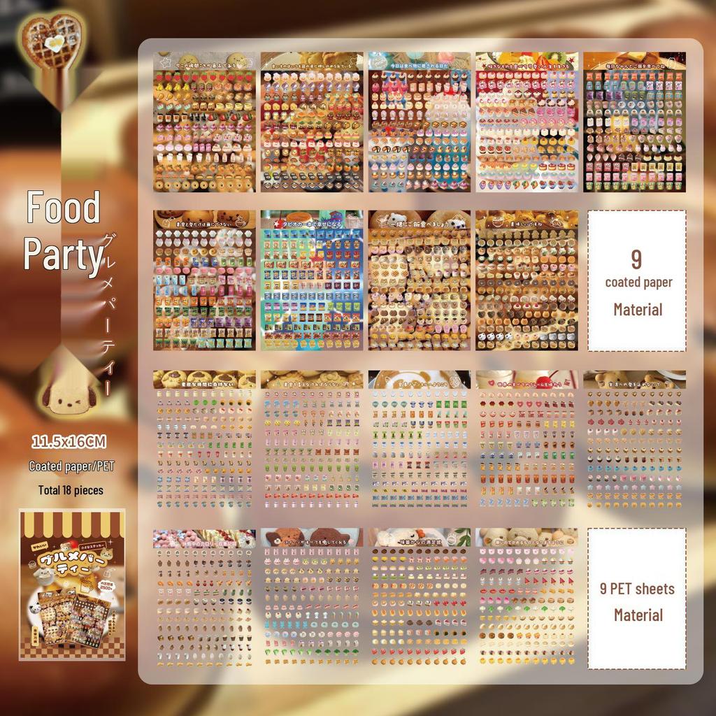 Early Mo Little Nose: Cute Dumpling Die-Cut Sticker Book - Vintage Showa Style for Collage and Journaling