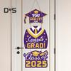 Выпускной 2025 года, подвесная табличка для входной двери Выпускной 2025 года Приветственная табличка для украшения крыльца выпускного