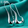 925 Sterling Silver Beautiful Geometric Earrings Fashionable Wedding Jewelry