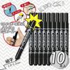 ZEBRA Makki Knock Масляная ручка-роллер Тонкий стержень Черный 10 шт. B-P-YYSS6-BK